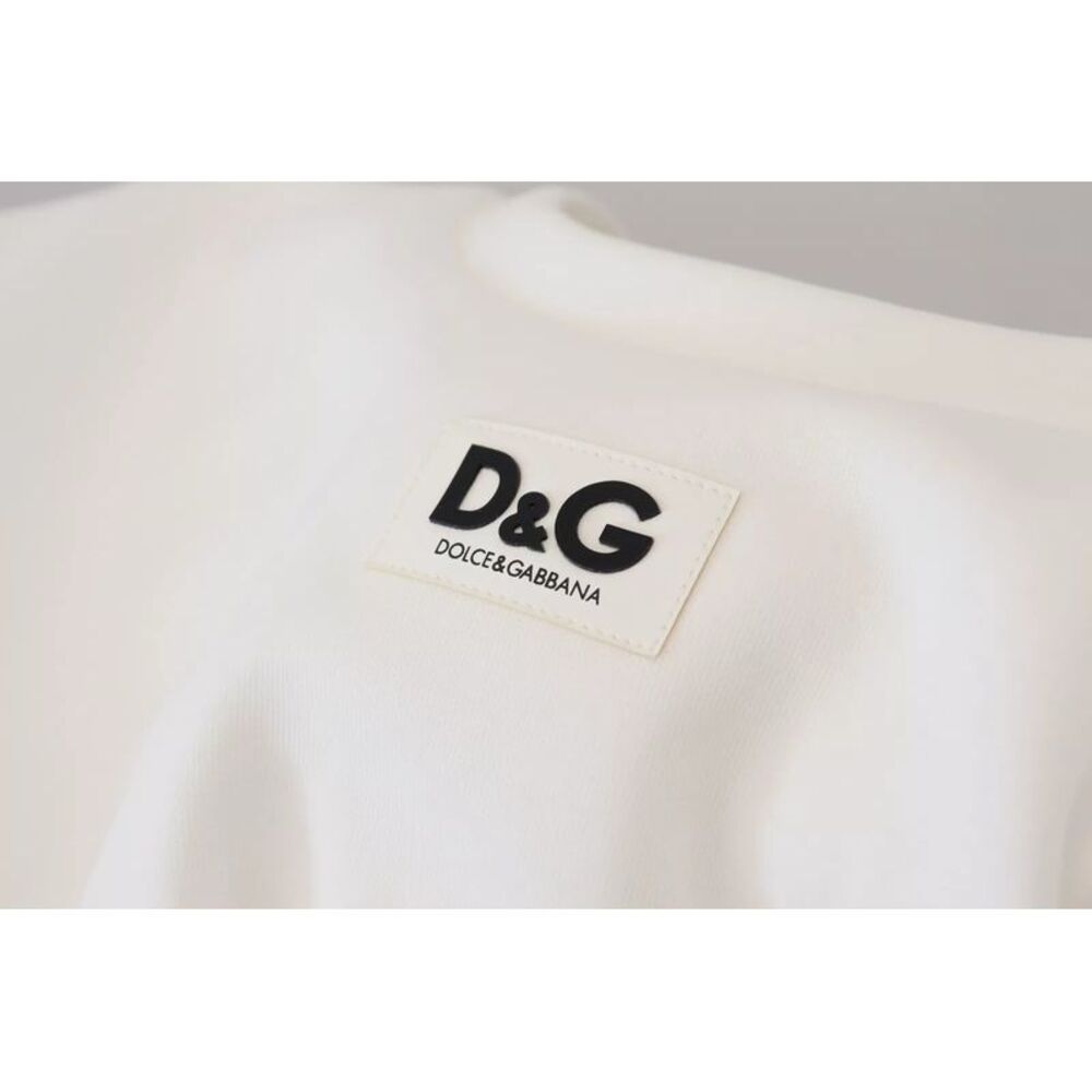 Dolce & Gabbana White Cotton Corset Stretch Top Women's T-shirt - Picture 5 of 6
